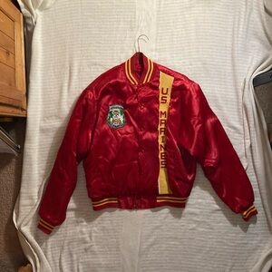 Red US Marines Satin Jacket